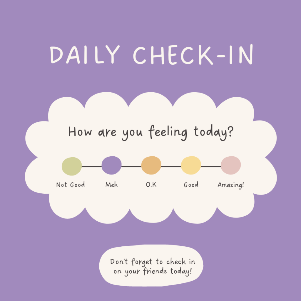 daily mental health check in